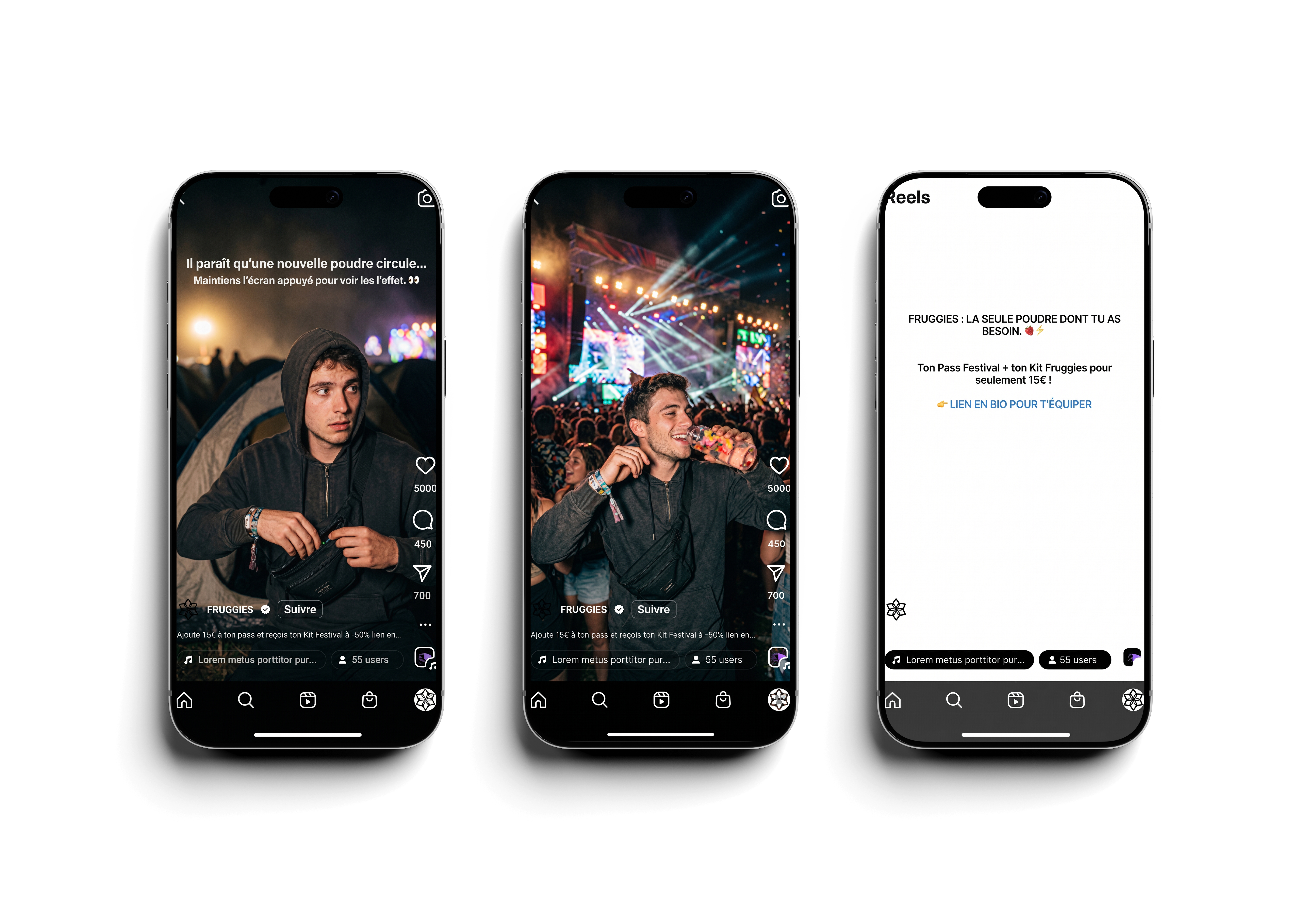 Fruggies Instagram reel mockup